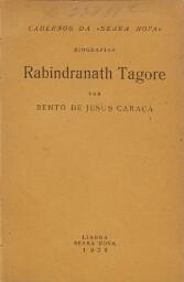 Capa da de "Rabindranath Tagore" pelos Cadernos Seara Nova