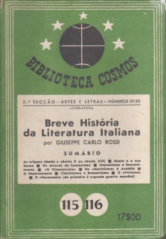 Breve História da Literatura Italiana