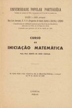 Curso de Iniciação Matemática