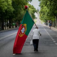 Em tempo de pandemia, Carlos Ferreira ficou conhecido quando subiu sozinho em 2020, em plena pandemia, Carlos Ferreira sobe a Avenida da Liberdade